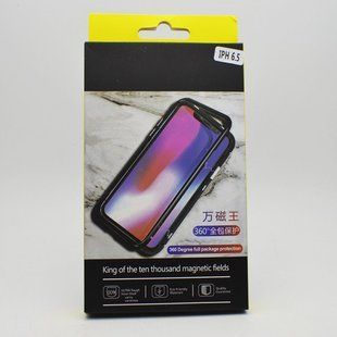 Магнитный чехол Magnetic Case Full 360 для iPhone XS Max 6.5" Black