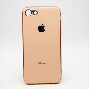 Чохол глянцевий з логотипом Glossy Silicon Case для iPhone 7G/8 Pink