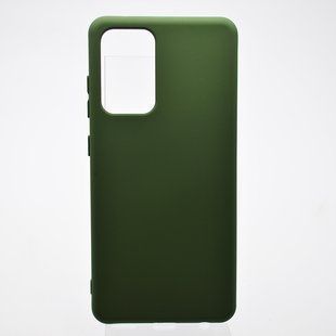 Чехол накладка Silicon Case Full Cover для Samsung A525 Galaxy A52 Green/Зеленый
