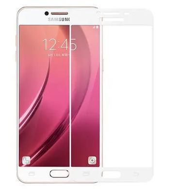 Захисне скло Full Screen Glass для Samsung A710 Galaxy A7 (2016) Glossy White (0.3mm)