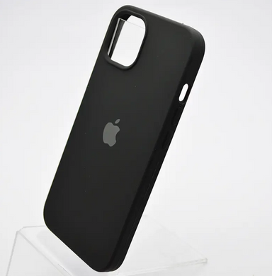 Чехол накладка Silicone Case Full cover для Apple iPhone 13 Черный