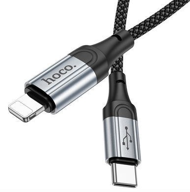 Кабель Hoco X102 Fresh Type-C to lightning 1m Black