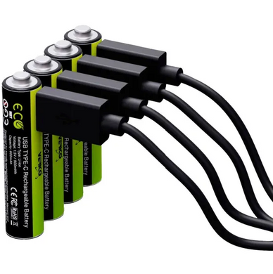 Аккумуляторные батарейки Verico Loop Energy AAA 900 mAh Type-C (4шт)
