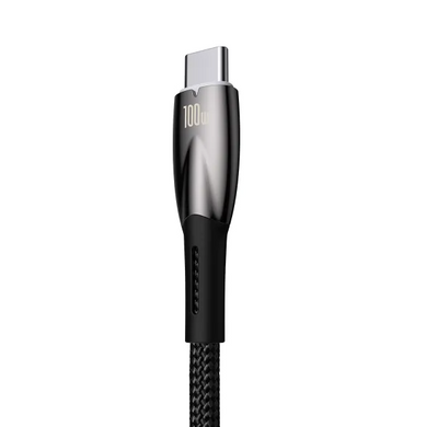 Кабель Baseus Glimmer Series USB to Type-c 100W 1M Black CADH000401