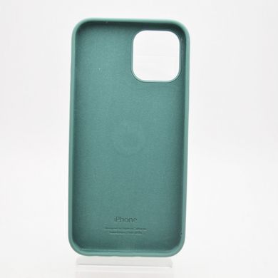 Чехол матовый с логотипом Silicon Case Full Cover для iPhone 12 Pro Max Pine Green