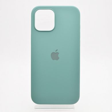 Чохол матовий з логотипом Silicon Case Full Cover для iPhone 12 Pro Max Pine Green