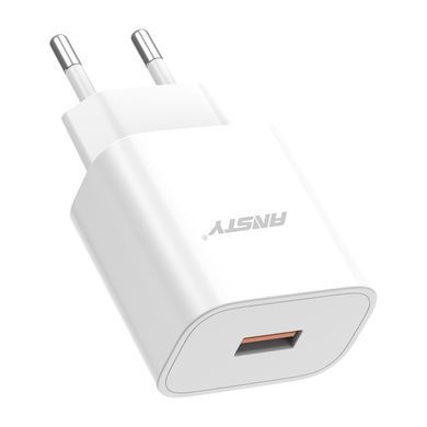 Мережевий зарядний пристрій ANSTY C-030-A with Micro USB cable 2.4A 1 USB Білий