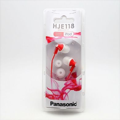 Наушники Panasonic RP-HJE118GU-R Red