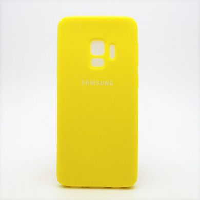 Матовий чохол New Silicon Cover для Samsung G960 Galaxy S9 Yellow Copy
