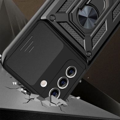 Чехол накладка противоударный Armor Case CamShield для Samsung S24 Galaxy S921 Черный