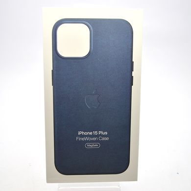 Чохол накладка Silicon Case FiveWoven з MagSafe для iPhone 15 Plus Pacific Blue