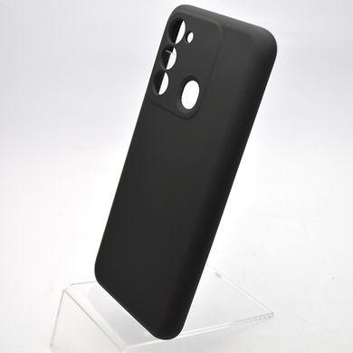 Чехол накладка Silicone Case Full Camera для Tecno Spark GO 2022/Spark 8C Black/Черный