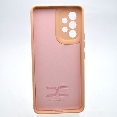 Чехол с патриотическим принтом Silicone Case Print Тризуб для Samsung A53 Galaxy A536 Pink Sand