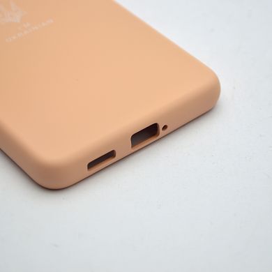 Чехол с патриотическим принтом Silicone Case Print Тризуб для Samsung A53 Galaxy A536 Pink Sand