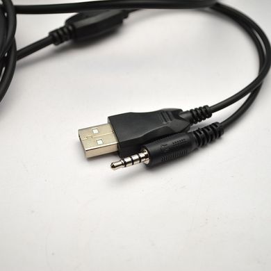 Геймерские наушники проводные HP DHE-8001 USB+3.5mm LED Black (DHE-8001)