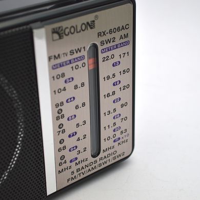Радіоприймач портативний Golon RX-606AC на батарейках 2 шт R20 (size D)
