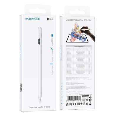 Активний cтилус Borofone BG101 Active capacitive pen with digital display pad dedicated White