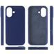 Чохол накладка Silicon Case Full Cover для Apple iPhone 16 Deep Navy