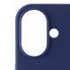 Чохол накладка Silicon Case Full Cover для Apple iPhone 16 Deep Navy