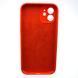 Силиконовый чехол накладка Silicon Case Full Сamera для iPhone 12 Red