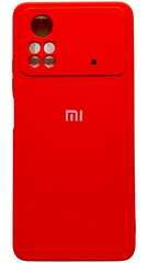 Чохол накладка Silicon Case Full Cover для Xiaomi Poco X4 Pro Red/Красный