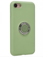Чехол с креплением под магнитный держатель Ring Silicon Case для iPhone 7/8/SE 2020 Green