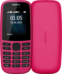 Телефон Nokia 105 SS TA-1203 (pink)