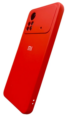 Чохол накладка Silicon Case Full Cover для Xiaomi Poco X4 Pro Red/Красный