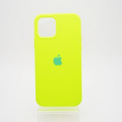 Чохол матовий з логотипом Apple Silicon Case Full Cover для Apple iPhone 12/12 Pro Shiny Green