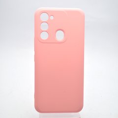 Чехол накладка Silicone Case Full Camera для Tecno Spark GO 2022/Spark 8C Peach/Светло-розовый