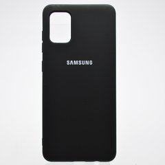 Чохол накладка Silicon Case Full Cover для Samsung A315 Galaxy A31 Black/Чорний