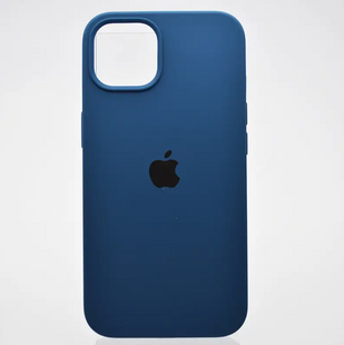 Чехол накладка Silicone Case Full cover для Apple iPhone 13 Синий