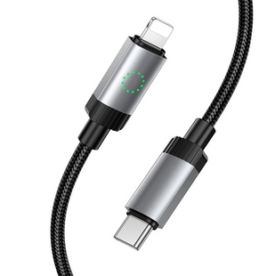 Кабель Hoco X117 Fresh Type-C to lightning 27W 1m Black