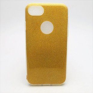 Чохол силіконовий з блискітками TWINS для iPhone 7/8 Gold