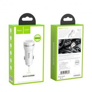 АЗП Hoco Z27A 1xUSB QC 2.0/3.0 White, Белый