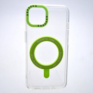 Чехол накладка с MagSafe Colored Ring Case для Apple iPhone 13 Green