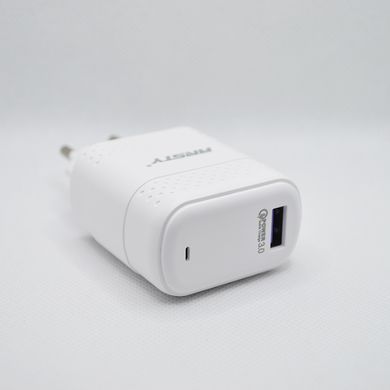 Сетевое зарядное устройство ANSTY Q-036-I с Lightning кабелем 1USB 3.1A 18W White