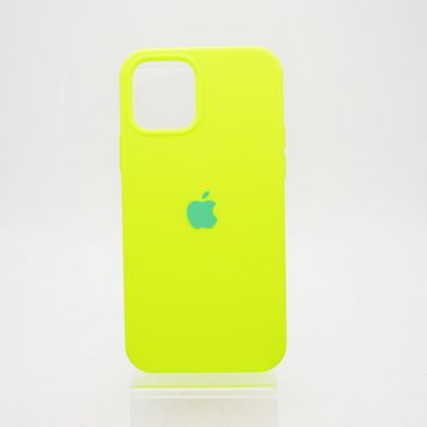 Чохол матовий з логотипом Silicon Case Full Cover для iPhone 12/12 Pro Shiny Green