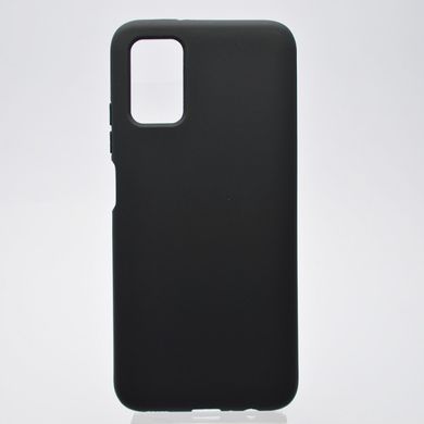Чохол накладка Silicon Case Full Cover для Samsung A037 Galaxy A03s Black/Чорний