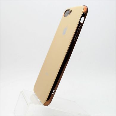 Чохол глянцевий з логотипом Glossy Silicon Case для iPhone 7 Plus/8 Plus Brown