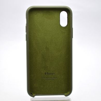 Чехол накладка Silicon Case для iPhone X/iPhone Xs Dark Olive/Хаки