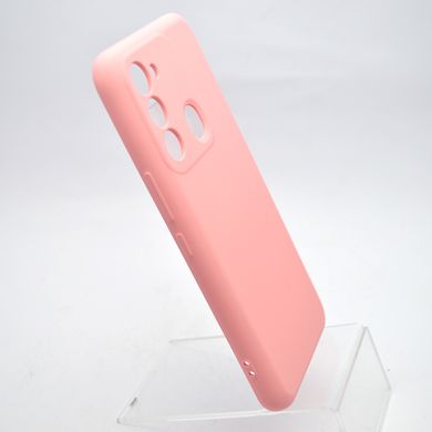 Чехол накладка Silicone Case Full Camera для Tecno Spark GO 2022/Spark 8C Peach/Светло-розовый