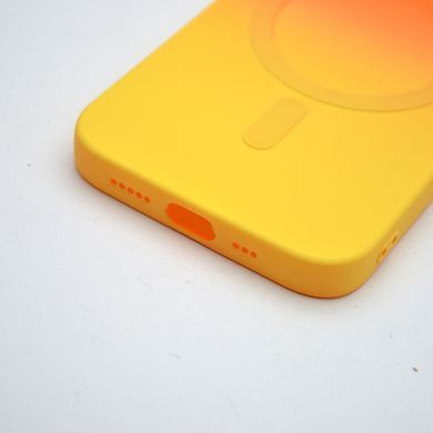 Чехол накладка с MagSafe Bright Case для Apple iPhone 12 Orange-Yellow