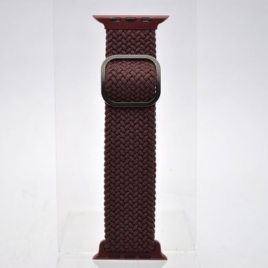 Ремешок тканевый с затяжкой для iWatch 42mm/44mm Braided Design Marsala/Бордовый