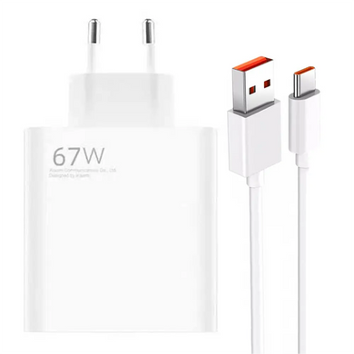 МЗП 67W Power Adapter з кабелем USB-C White (BHR6035EU), Білий