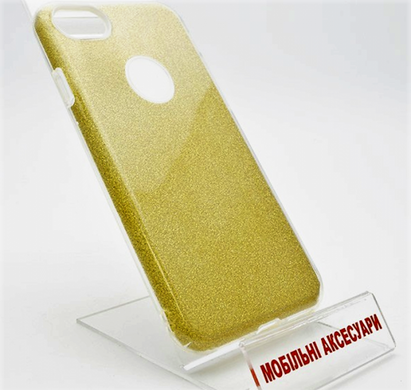 Чехол силиконовый с блестками TWINS для iPhone 7/8 Gold