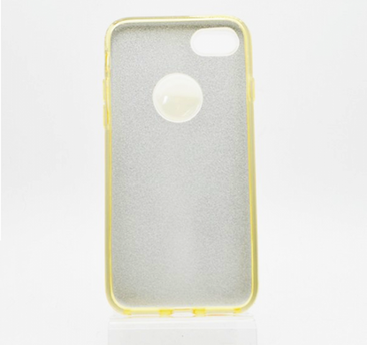 Чохол силіконовий з блискітками TWINS для iPhone 7/8 Gold