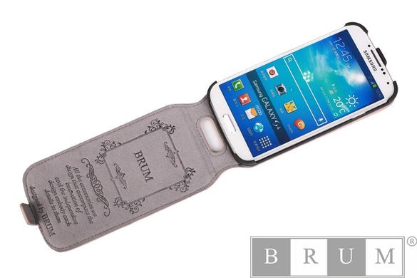 Фліп Brum Premium Samsung i9500 Model №47 Beige
