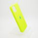 Чехол матовый с логотипом Silicon Case Full Cover для iPhone 12/12 Pro Shiny Green