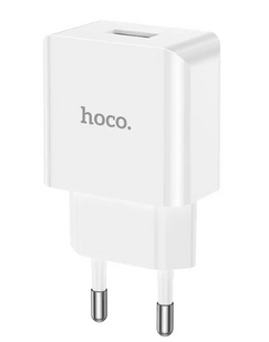 Сетевое зарядное устройство Hoco C106A Leisure 1USB 2.1A White